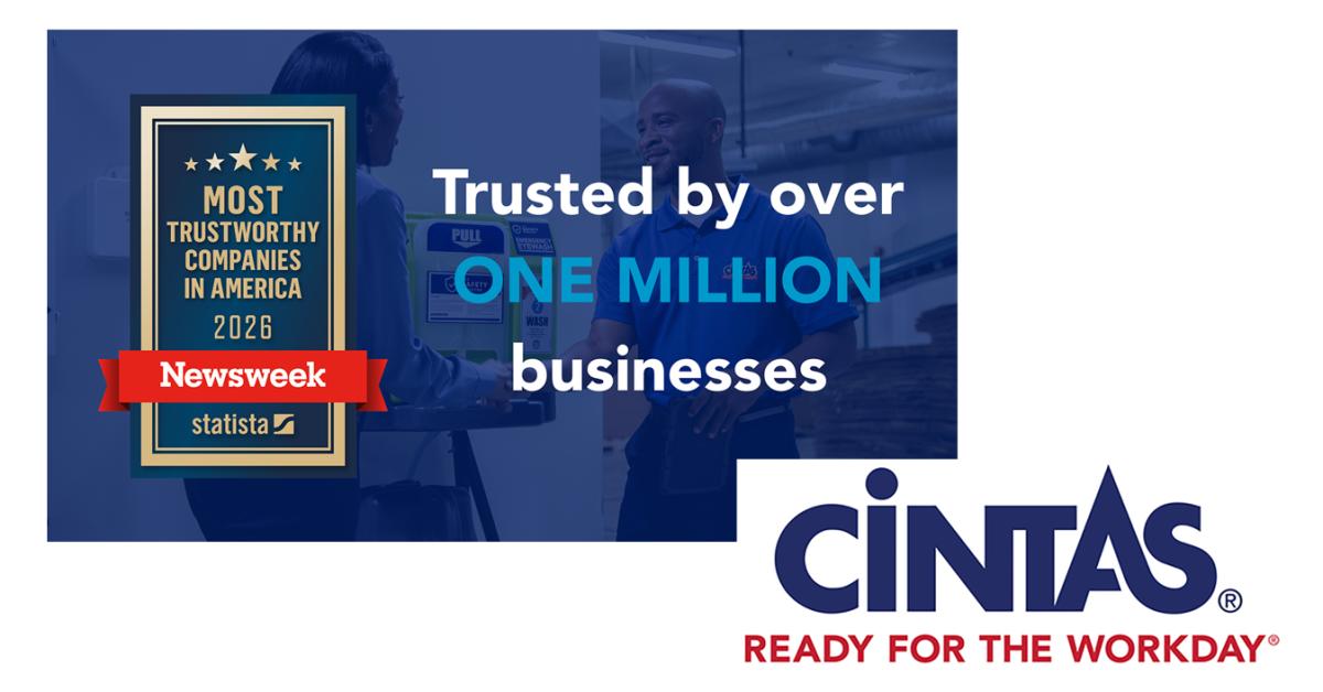 Cintas One of Newsweek’s Most Trustworthy Companies in America 2026