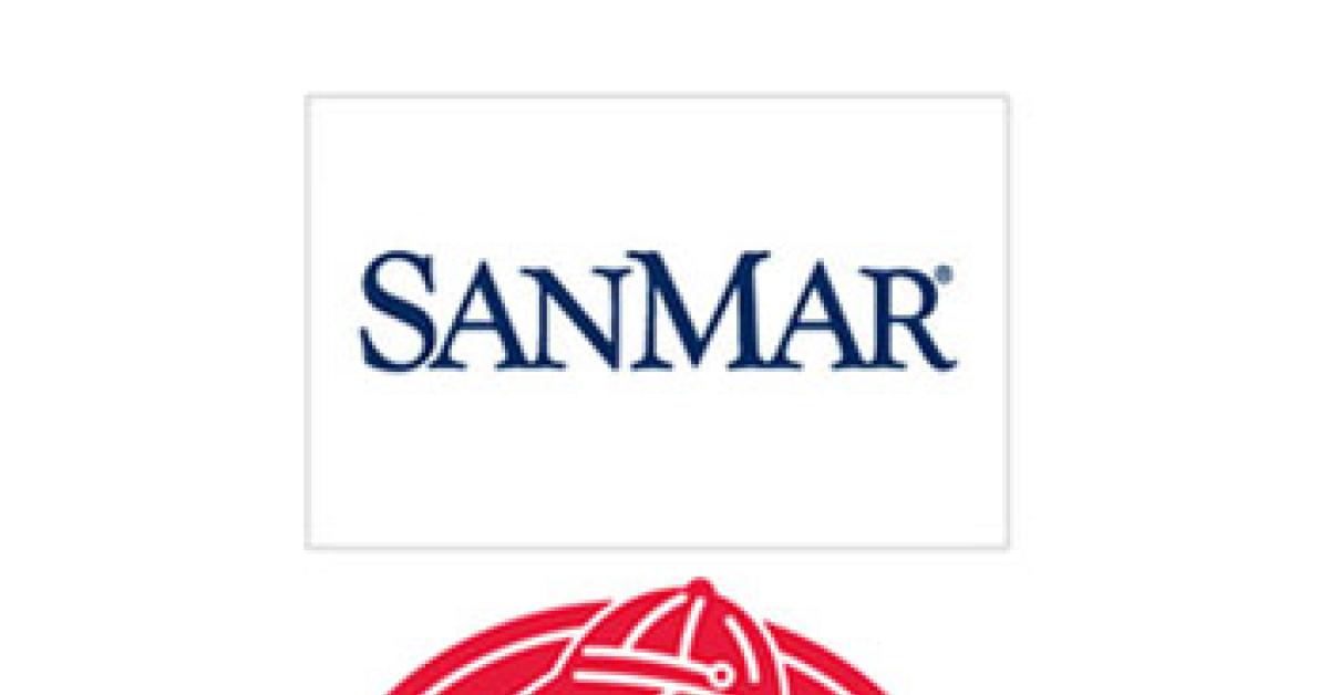Red Kap and SanMar logos