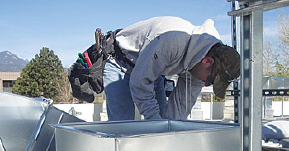Roof ductwork assembly image