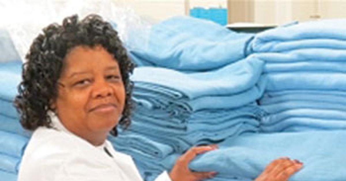 Sylvia Small, laundry room production leader
