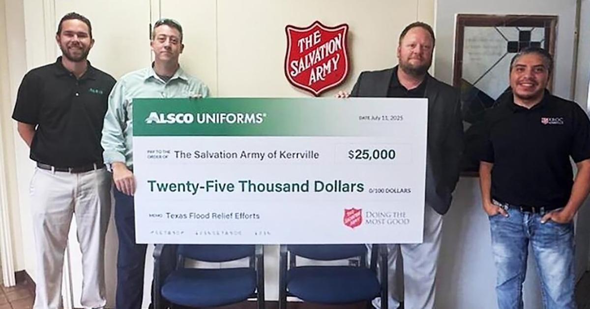Alsco Uniforms Supports Texas Flood Relief