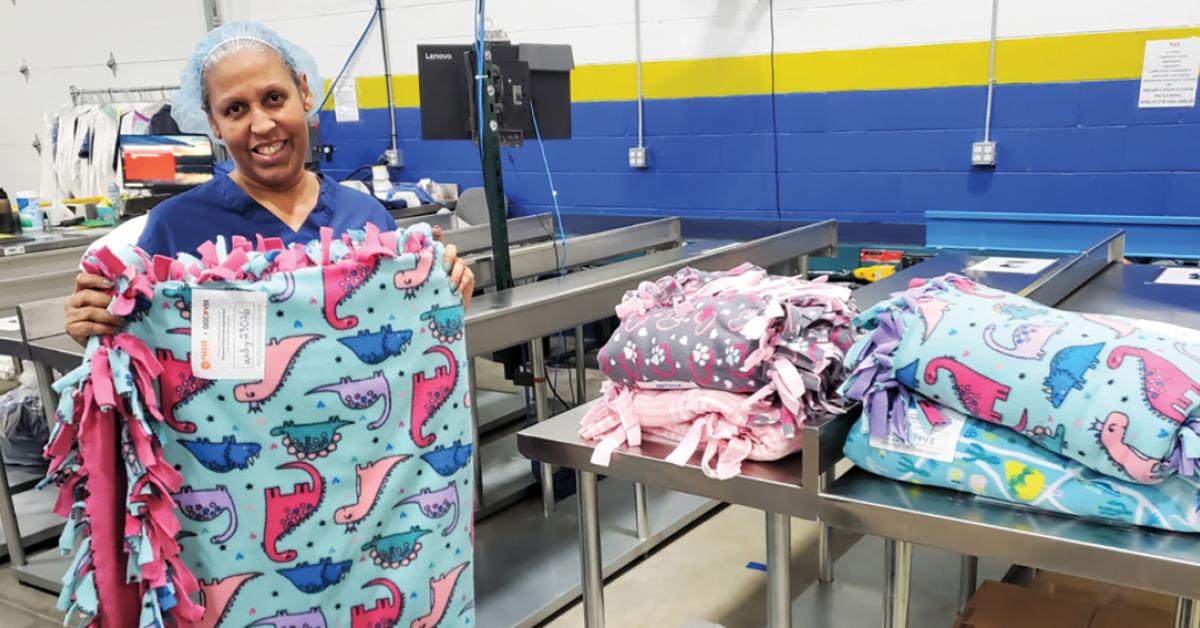 Laundry Partners with Nonprofit to Clean Handmade Blankets for Children
