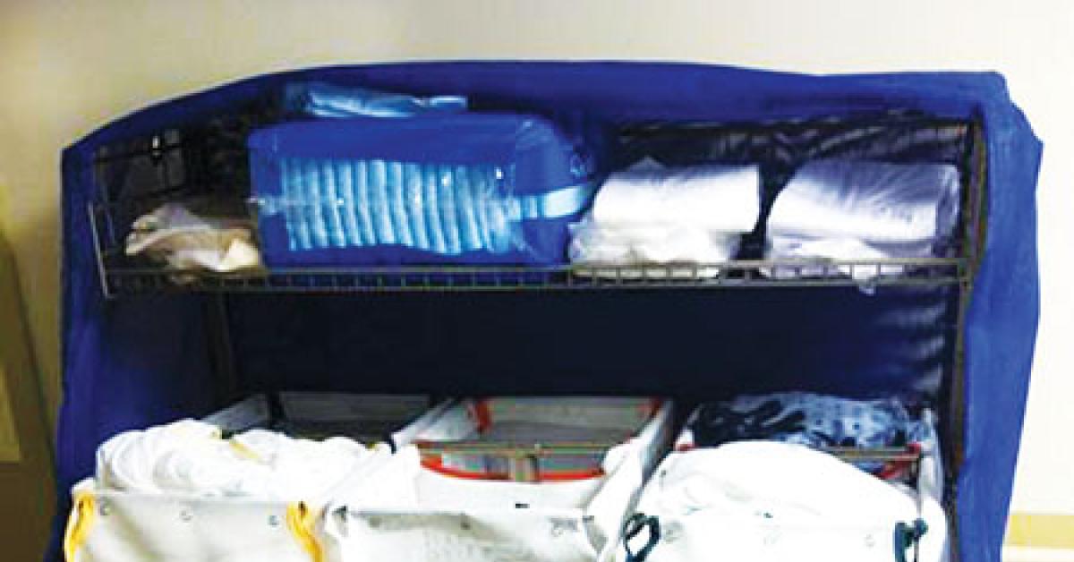 linen cart organizer