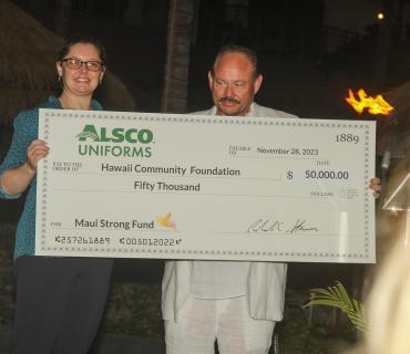 Alsco Uniforms Donates $50,000 to Maui Strong Fund