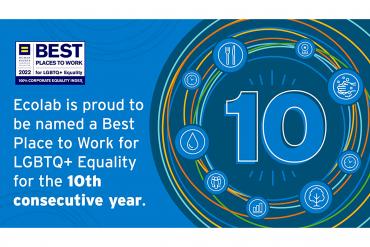 Ecolab Named Best Place to Work for LGBTQ+ Equality
